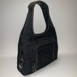 NINE WEST Black Small Handbag VTG 1990s Retro Small Purse Square Pattern